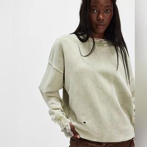 NEW Free People Falling Forward Snow Washed
Destroyed Crew